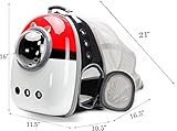 Back Expandable Cat Carrier Backpack, Backpack for Cats Kitten Small Puppy, Airline Approved Cat Bubble Backpack, Space Capsule Astronaut Carrier