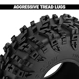 INJORA 1.9" S5 Swamp Claw Tire - Mud Terrain Wheel Tires for FCX10 1/10 RC Crawler Car Upgrade 120 * 42mm