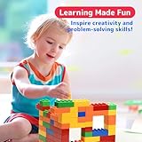 PREXTEX 100-Piece Building Blocks Set for Kids - 5-Color Building Bricks for Toddler Development, Creativity, and Motor Skills - Building Toys for Boys and Girls - Compatible with Major Brands