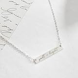 Salt & Light Sterling Silver Christian Faith Bar Necklace Perfect Meaningful Gift Inspirational Necklace for Women