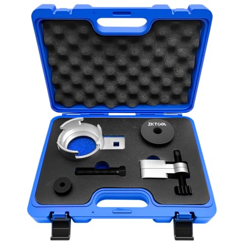 ZKTOOL EN-44226 Crankshaft Holding/Removal Puller Tool kit Compatible with GM Vauxhall Opel Karl Viva Chevrolet 1.0 1.4 1.5 2.0T Buick Cadillac Engine,Flywheel Fixed Timing Tool.