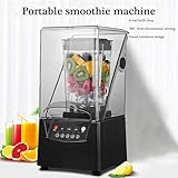 Commercial Blender Smoothie Maker,2L Electric Stand Mixer Blade Ice Crusher with Sound Enclosure,5 Presets,Silent Broken Wall Cooking Machine,for Smoothie, Fruits