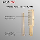 BabylissPRO GOLDFX Metal Comb 2-Pack