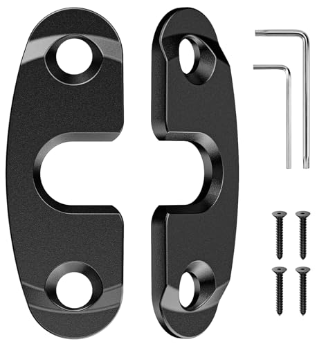 Upgrade Aluminum Alloy Sun Visor Repair Kit Heavy Duty Visor Mounting Clips Compatible with Jeep Wrangler JK JKU 2018/ Wrangler JL JLU 2018-2023/ Gladiator JT 2020-2023