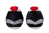 Banned Goods Black Cement Sneaker Slippers for Men & Women | Hypebeast House Slippers | Premium Plush Comfort, One-Size 6-12