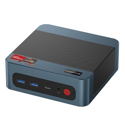 BOSGAME P3 Lite Mini PC Gaming Computers Ryzen 7 6800H, Radeon 680M Graphics, 32GB DDR5 RAM, 1TB PCIe 4.0x4 SSD,Triple Display (HDMI/DP/USB4),USB4 8K 60Hz,WiFi 6E,BT5.2,Dual 2.5GbE LAN