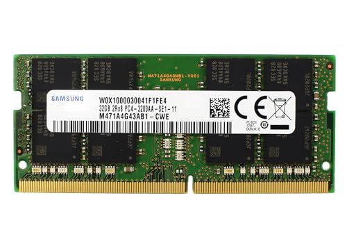 Sam Original 32GB (1x32GB) DDR4 3200 MHz PC4-25600 SODIMM 2Rx8 CL22 1.2v 260-PIN Memory RAM Laptop Notebook Module Upgrade M471A4G43AB1-CWE M471A4G43CB1-CWE Adamanta