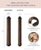 YOSHUYUKI Velvet Overnight Curls Heatless Hair Curler No Heat Satin Heatless Curling Rods Foam Sponge Hair Rollers for Short Long Hair to Sleep in Hair Care Styling Tools - Brown