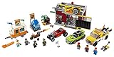 LEGO City Tuning Workshop 60258, Features a Toy Garage, Car Shop, Camping Trailer, Motorcycle, Crane and Tow Truck in One Fun Playset, Makes a Great Gift for Kids