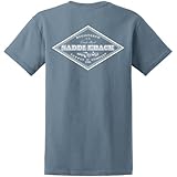 Saddleback Supply Men's Truck & Tractor Logo Heavy Cotton Tee-L-Stone Blue/w