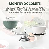 HAPPY KIT Ceramic Mixing Bowls Set, Serving Bowls Set For Kitchen,Large 5/3/1.5 Quart Bowl Set of 3, Prep Nesting Bowl for Baking and Mixing Salad,Avocado green