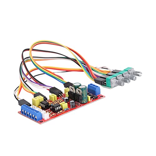 NE5532 Preamplifier PCB Volume Control Board Power Amplifier Module with Treble Midrange Bass Tones Controls for Audio System DIY Enthusiasts