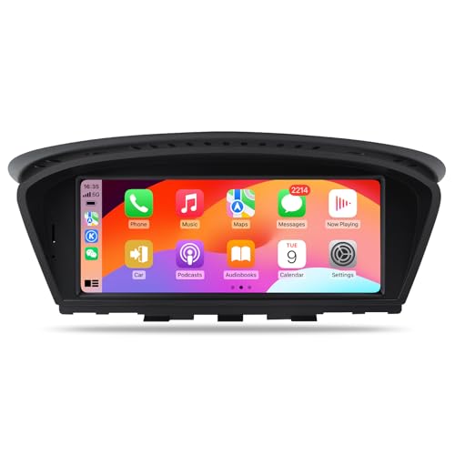 8.8 Inch Touch Screen CarPlay Radio for BMW 5 Series E60 E61 E63 E64 E90 E91 E92 E93 2005-2008 CCC System Upgrade Android Auto Car Multimedias Player Original Stereo iDrive Amplifer Retained