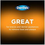 Dentek Slim Brush 32 Count Deep Clean Tight Teeth (6 Pack)