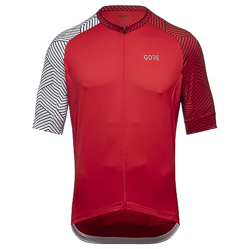 GORE WEAR Men's C5 Jersey, Red/White, M