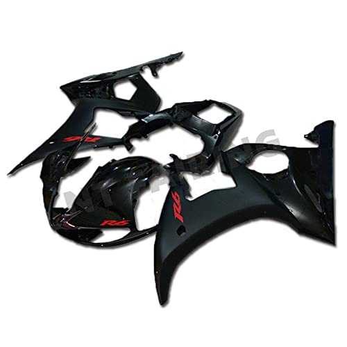 NT FAIRING Glossy Matte Black Black Injection Fairing Fit for Yamaha YZF 2003-2005 R6 & 2006-2009 R6S New Painted Kit ABS Plastic Motorcycle Bodywork Aftermarket