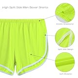 ZONBAILON 3 Pack Men's Loose Split Side Boxer Shorts Ultra Breathable Underwear Shorts M