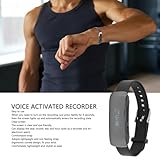 Voice Recorder Watch, Noise Cancelling Digital Voice Recorders, Long Recording Audio Bracelet Recorder with Playback, Time Display, Mp3 Music Player (32G)