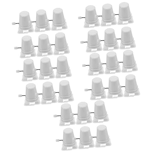 30 Pcs Clockwork Legged Robot Windup Movement Stocking Stuffers Clockwork Toy Movement Toy Clockwork Walking Toy Mini Animal Toys Clockwork Movement Bagged Part Plastic Child White