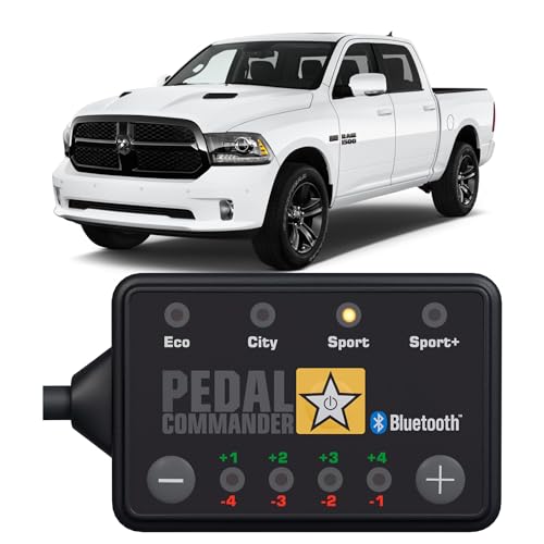 PEDAL COMMANDER for Dodge Ram Truck 2007-2018 Throttle Response Controller Fits:1500, 2500, 3500, 3.0L 3.6L 5.7L 6.4L 6.7L Gas & Diesel (Not Compatible w/ 2011-2014 HO) Truck Accessories
