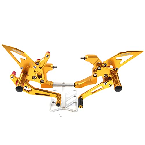 Arashi (Version 2.0) Rearsets for Ducati 959 Panigale 2016-2019 / V2 2020-2022 Motorcycle Accessories Adjustable Footrests FootPegs Rear Sets Gold 2017 2018 2021