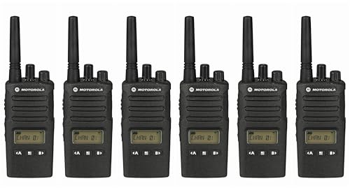 6 Pack of Motorola RMU2080D Two Way Radio Walkie Talkies