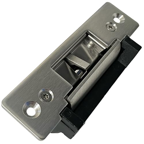Heavy Duty Electric Strike Door Lock ANSI Standard with Signal Output/Door Position Indicator for Access Control System | Fail-Secure/Fail-Safe Adjustable | NO/NC Output | 12VDC Input Voltage