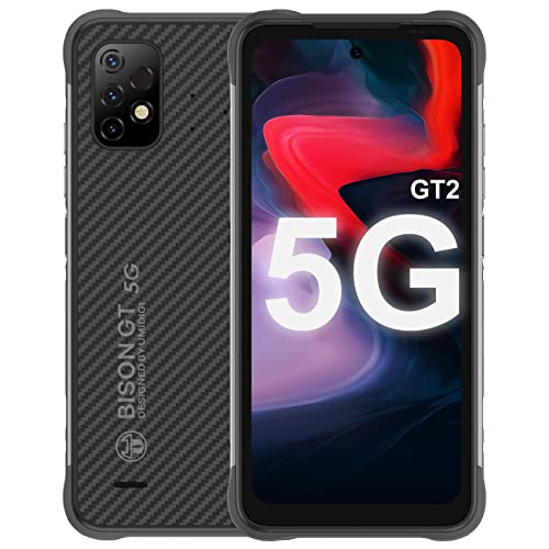 UMIDIGI Bison GT2 5G Rugged Smartphones Unlocked, 8G+128GB Android Waterproof IP68/IP69K MediaTek Dimensity 900 6nm 64MP Primary Camera 6.5" FHD 6150mAh Fast Charge NFC Cell Phone