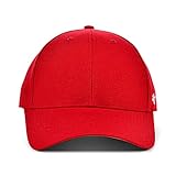 '47 Blank Classic MVP Cap, Adjustable Plain Structured Hat for Men and Women – Red