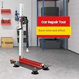 QWEXOB Pulling Tower Dent Car Body Repair Tools, Pneumatic Sheet Metal Lata Car Dent Puller Pulling Systems Machine, 15.8-39.4 Inch Height Adjustable for Auto Body Door Repair (800lbs)