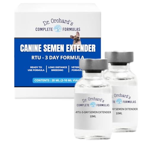 Dr. Orchard's RTU Canine Semen Extender for Dogs - 3 Day - 20ML - Long Term Canine Semen 20ML - Protects Dog Sperm During Shipping or Storage, No Mixing Required