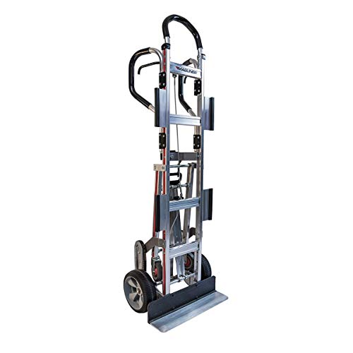 Magliner Appliance Hand Truck with 4th Wheel Attachment and 10" Microcellular Foam Wheels, 800 lb. Capacity
