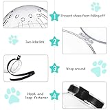 Cat Muzzle for Grooming Cat Adjustable Hood with Paw Covers, Kitten Breathable Anti Bite Muzzles Anti Scratch Boots Silicone Pussy Shoes Boots Kitten Paw Protector for Pet Bathing Shaving(Medium)