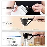 CAFEMASY Measuring Scoop Funnel for Filling Water Bottles with Protein Powder Milk Powder Filling Resuable K Cup Coffee Capsule with Coffee Grounds