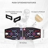 Push Up Board Workout Equipment for Chest Triceps, Back, Arms Muscles, Fitness Portable Pushup Board For Man And Women, Perfect Multi-Functional Push-Up Stand Bar Muscle Building by CTRL Sports