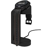 Soarking Replacement Connection Charging Dock Compatible with Ticwatch Atlas/Pro 5 Enduro/Pro 5/3 Charger Stand Station Case Friendly with 5 Feet Cable Black