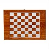 Generic Whiskey Gift Box - Brown Wooden Chess Board Box - Stainless Steel with PU Leather 8oz Hip Flask with Funnel and 4 Whiskey Glasses - Anniversary Gift for Men, Husband, Dad, Boyfriend, White