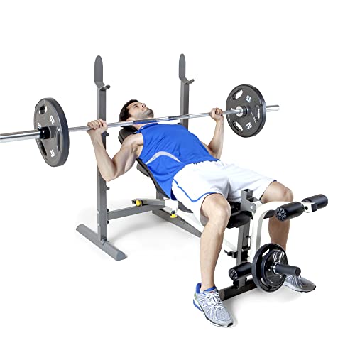 Marcy Folding Standard Weight Bench – Easy Storage MWB-20100, Incline
