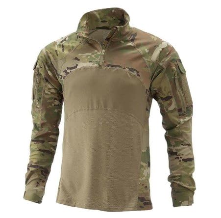 Massif Advanced 1/4 Zip Men's Combat Shirt - Large Multicam