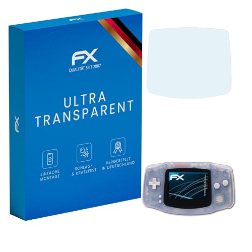 atFoliX Screen Protection Film compatible with Nintendo Game Boy Advance Screen Protector, ultra-clear FX Protective Film (3X)