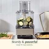 Cuisinart Food Processor 14-Cup Vegetable Chopper for Mincing, Dicing, Shredding, Puree & Kneading Dough, Stainless Steel, DFP-14BCNY