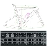 HIMALO Carbon Gravel Bike Frameset 700c Road Bike Frame 45/48/51/54cm Lightweight Disc Brake Frame Set Thru Axle F12x100mm/R12x142mm Internal Routing(Yellow,54CM)