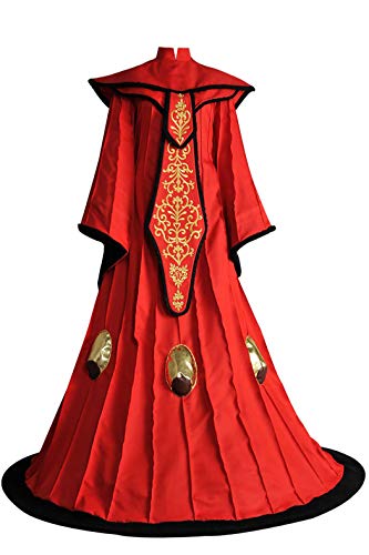 Women's Queen Padme Amidala Cosplay Costume The Phantom Menace Red Queen Dress