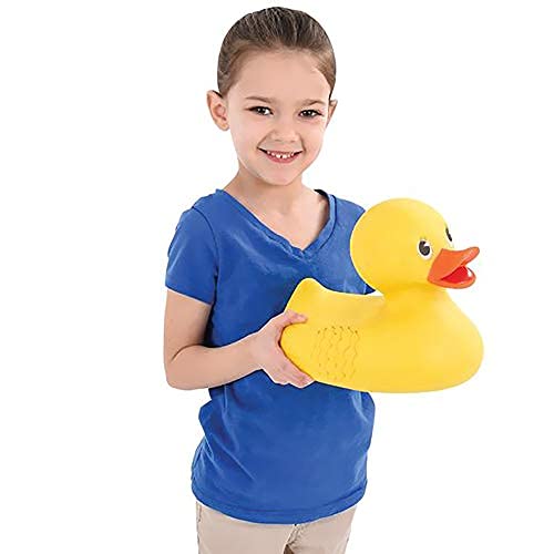 The Dreidel Company Jumbo Rubber Ducky 10.5" Inches Classic Large Rubber Duck for Fun-Filled Baths (Single)