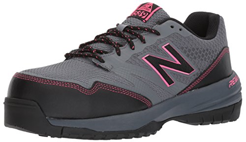 New Balance womens Composite Toe 589 V1 Industrial Shoe, Gray/Pink, 7 Wide US