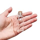 50 Pieces 30 ML Glass Bottles with Cork Stoppers Mini Small Glass Bottles, for Wedding Favors, Crafts Home Decorations