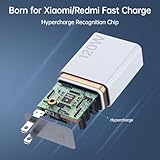 120W for Xiaomi Charger Hypercharge Turbo Fast Wall Charger 90W for Xiaomi 15 14 13 12 14T 13T 12T 12s Pro Redmi Note K80 K70 K60 K50 Ultra 12 11T 11 Plus Black Shark 4 5 Poco X5 F4 Gt 5ft 6A Cable