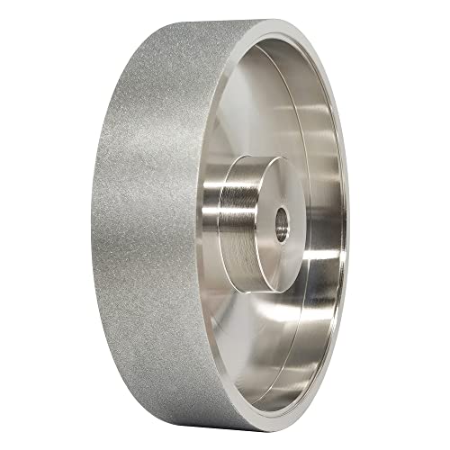 GYTYCATAH CBN Grinding Wheel, Dia 6" x 1.5" Wide with 1/2" Arbor, Diamond Grinding Wheel for Sharpening High Speed Steel, Grit 320