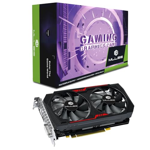 Mllse RTX 2060 Super Graphics Card, 8GB GDDR6 256bit, PCIe 3.0×16, DisplayPort, HDMI, DVI，Dual Fan Cooling System, Video Gaming Card for Destop PC (RTX 2060 Super)