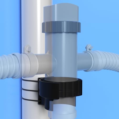 Swimming Pool Plunger Valve Bracket, Pool Accessories, Compatible with Intex, Bestwy, Funsicl, Colema - Non-3D Printed, Premium ABS Injection Molded One-Piece with Zip Ties